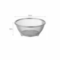 Cesta coladora de acero inoxidable 304 de 22 cm para lavar frutas y verduras densa - Colador de Malla / Diámetro 22CM