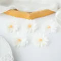 Kunstmatige witte bloemhoofdjes DIY handwerk handgemaakte decoratie haaraccessoires - Wit