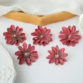 Kunstzijde bloemen rode pioenroos bloemhoofdjes voor DIY handwerk haaraccessoires decor - Rood