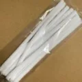 White fluffy pipe cleaners craft stems fuzzy wire DIY material in white color pack. - White