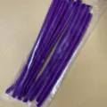 Purple pipe cleaners craft stems fluffy fuzzy wires for DIY arts and crafts projects 10pcs - Deep purple