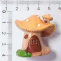 Mini figurine maison champignon en résine, parfaite pour coque DIY et micro paysage. - Maison Champignon / Jaune Foncé