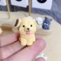 Cute puppy resin miniature figurine, perfect for DIY phone case decoration and handmade crafts. - Model D Puppy