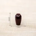 Miniatura retrò in ceramica vaso marrone terracotta casa delle bambole modello accessori piccolo vaso - Giarra da vino lunga senza coperchio n. 2