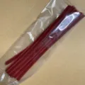 Limpiapipas esponjosos rojo oscuro alambre artesanal para accesorios de pelo DIY manualidades 10mm - Rojo Ladrillo