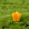Mini figura de zanahoria de resina, tierno accesorio de micropaisaje de jardin, 1.2cm. - N.º 1 minizanahoria