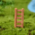 Miniature resin wooden ladder ornament for micro landscape gardening and dollhouse decor. - No. 5 Ladder