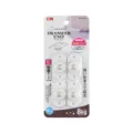 4 roulettes à billes adhésives pour meubles, unités de transfert universelles silencieuses - Lot de 4 / Blanc