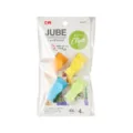 Set mit 4 bunten multifunktionalen Kühlschranktür-Aufbewahrungsclips für die Küche - Kartenfach-Stil / 4 Stück Packung / bunt