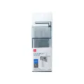 Portaspazzolino da muro adesivo e organizer per la conservazione del bagno - Scaffale Multiuso per Spazzolini e Dentifricio / Grigio