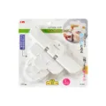 3er-Set KM Japanische Küchenclips zum luftdichten Verschließen von Snackbeuteln - Weiß / 3er Set (S/M/L)