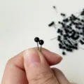 Ojos de muñeca de resina negra de 4mm con pasador recto para juguetes de peluche hechos a mano. - Ojos de perla / 4mm 3 Pares / Negro
