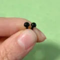 Ojos de seguridad de resina negra de 4mm para munecas de ganchillo, accesorios DIY. - Ojo / 4mm 3 Pares / Negro