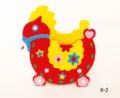 DIY EVA Foam Pen Holder Red Horse Craft Kit for Children Stationery Organizer Desk Decor - Little Pony R