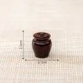 Miniatura vaso in ceramica marrone vintage modello casa di bambole decorazione cucina artigianal - Giarra per sottaceti n. 5