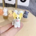 Mini resin corgi dog figurine, cute miniature DIY craft accessory for phone case decoration. - Model I Puppy