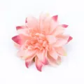 Artificial dahlia silk flower head pink blooming flower for home decor and Hanfu DIY craft. - Pink Gradient