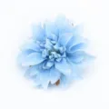 Artificial blue dahlia silk flower for home decor, Hanfu hair accessories, and photo props. - Blue