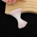 Pink simulation flower stamen DIY handmade accessories for floral craft decoration design. - Matte Round Head / 400 Pieces/Pack / Light Pink