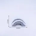 Μικροσκοπική χιονισμένη γέφυρα micro landscape DIY στολίδι ρητίνης διακόσμηση 4.4x2.1cm - Αρ. 7 γέφυρα