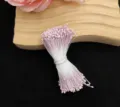 Künstliche rosa Blumenstaubgefäße für DIY Handwerk, Blumenkern Zubehör, Floristik. - Mattes Runder Kopf / 400 Stück/Packung / Koreanisches Rosa