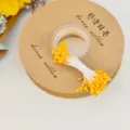 Gelbe künstliche Blumenstaubblätter für DIY Mesh Blumen und florale Handwerkszubehörteile. - Perlmutt-Stil / 65 Stück/Packung / Perlmutt Orange