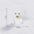 Miniatura statuetta orso bianco in resina per decorazione fai da te paesaggio neve Natale. - 19# Orso Bianco