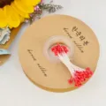 Rote perlmuttartige künstliche Blumenstaubgefäße DIY Bastelbedarf Zubehör Spule design - Perlmutt-Stil / 65 Stück/Packung / Perlrot
