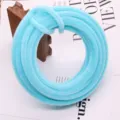 10mm thick light blue pipe cleaners chenille stems DIY craft floral bouquet making material - 1m / Lake Blue