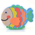 Kids DIY EVA foam pencil holder cute fish shape handmade stationery organizer for school crafts - W Small Fish