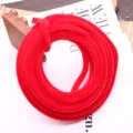 Red pipe cleaners 10mm fuzzy wire DIY craft sticks for handmade bouquet decoration materials - 1m / Red