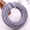 10mm fluffy pipe cleaners grey thick plush wire DIY craft bouquet material for handmade flowers - 1m / Gray