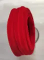 Red dense velvet chenille stem twist stick for DIY handmade bouquet craft and creative art projects. - Red