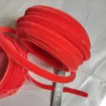 Red plush pipe cleaners roll, 10mm thick DIY fuzzy wire sticks for creative handmade art crafts. - Watermelon red