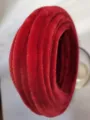 10mm thick 12m red dense velvet chenille stems, fluffy pipe cleaners for DIY craft bouquet making. - Jujube Red