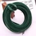 10mm Fluffy Pipe Cleaners Chenille Stems DIY Thickened Velvet Wire for Flower Bouquet Craft - 1m / Dark Green
