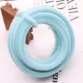 10mm thick fuzzy wire pipe cleaners diy flower bouquet material soft bendable craft stems - 1m / Light Blue