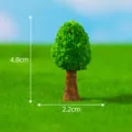 Miniature resin tree model for micro landscape gardening, height 4.8cm, width 2.2cm. - No. 4 Slender Miniature Tree