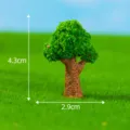 Miniatur grüner Baum Harz Ornament für Mikrolandschaft Garten und Feengarten Dekoration. - Nr. 5 dicker Baum