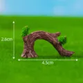 Miniatur Harz Baumstamm Ornament Mikro Landschaft Gartenarbeit Dekor Groesse 4.5x2.6cm - Totholzbaum Nr. 8