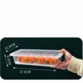 Kleine schmale Kühlschrank-Aufbewahrungsbox mit Abtropfschale für Obst und Gemüse - Klein - Schmal