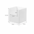 Organisateur de placard de cuisine en plastique blanc, petit modèle large - Style Fixe Petit Large (4405)