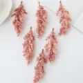 Künstliche rosafarbene Sorghum-Schaumstoffblüten für ländliche Heimdeko und Foto-Requisiten. - Rosa