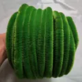 Green velvet pipe cleaners 10mm thick 12m craft stems DIY floral bouquet creative art supplies - Grass Green