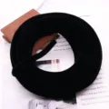 Black 10mm thick fuzzy pipe cleaner chenille stems, perfect for DIY bouquet crafting. - 1m / Black
