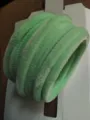 Green velvet pipe cleaners fluffy craft stems for DIY handmade art projects creative decor - Elegant Green