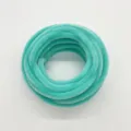 Green pipe cleaners fuzzy wires 10mm thick DIY craft stems for handmade flower bouquets - Cyan