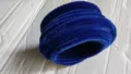 Blue velvet pipe cleaners DIY craft stems twisted plush sticks for handmade art set - Sapphire Blue