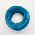 Blue fuzzy pipe cleaners chenille stems 10mm for DIY craft flower bouquets art supplies - Teal
