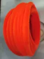Orange fuzzy pipe cleaner craft stems 10mm thick DIY flower bouquet handmade materials - Passionate Orange